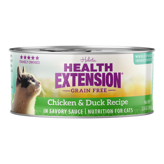 Health Extension Chicken & Duck Wet Cat Food 2.8oz