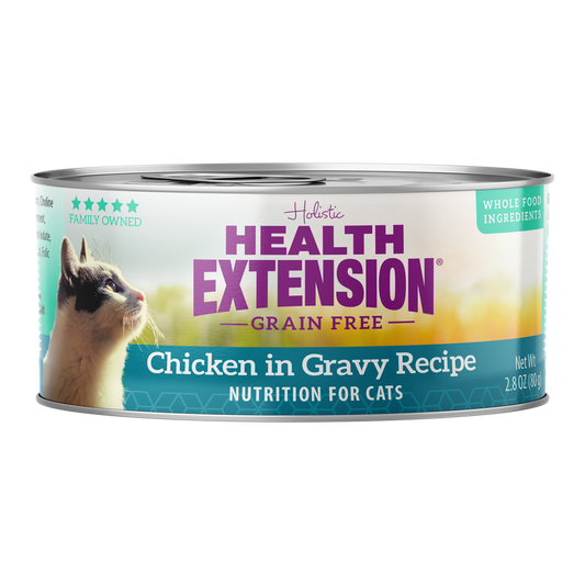 Health Extension Chicken Gravy Wet Cat Food 2.8oz