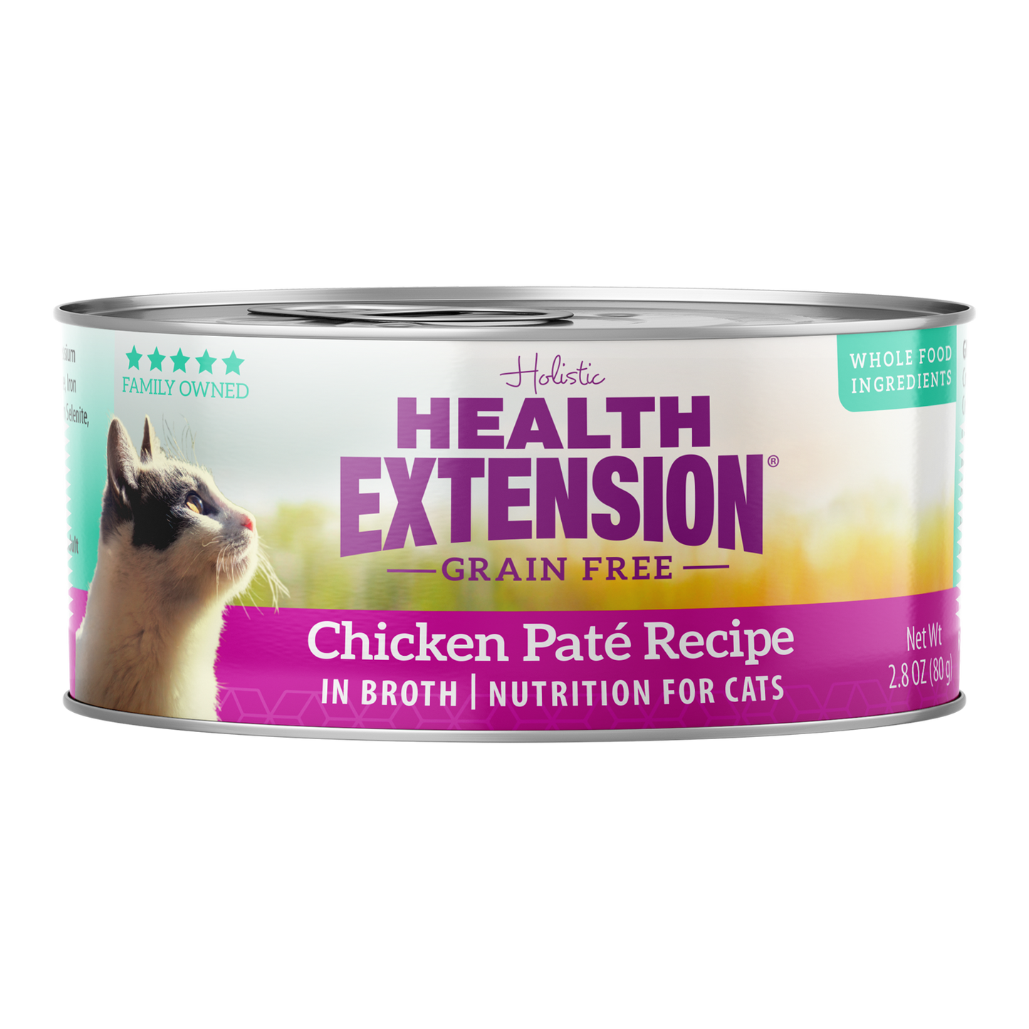 Health Extension Chicken Pate Wet Cat Food 2.8oz
