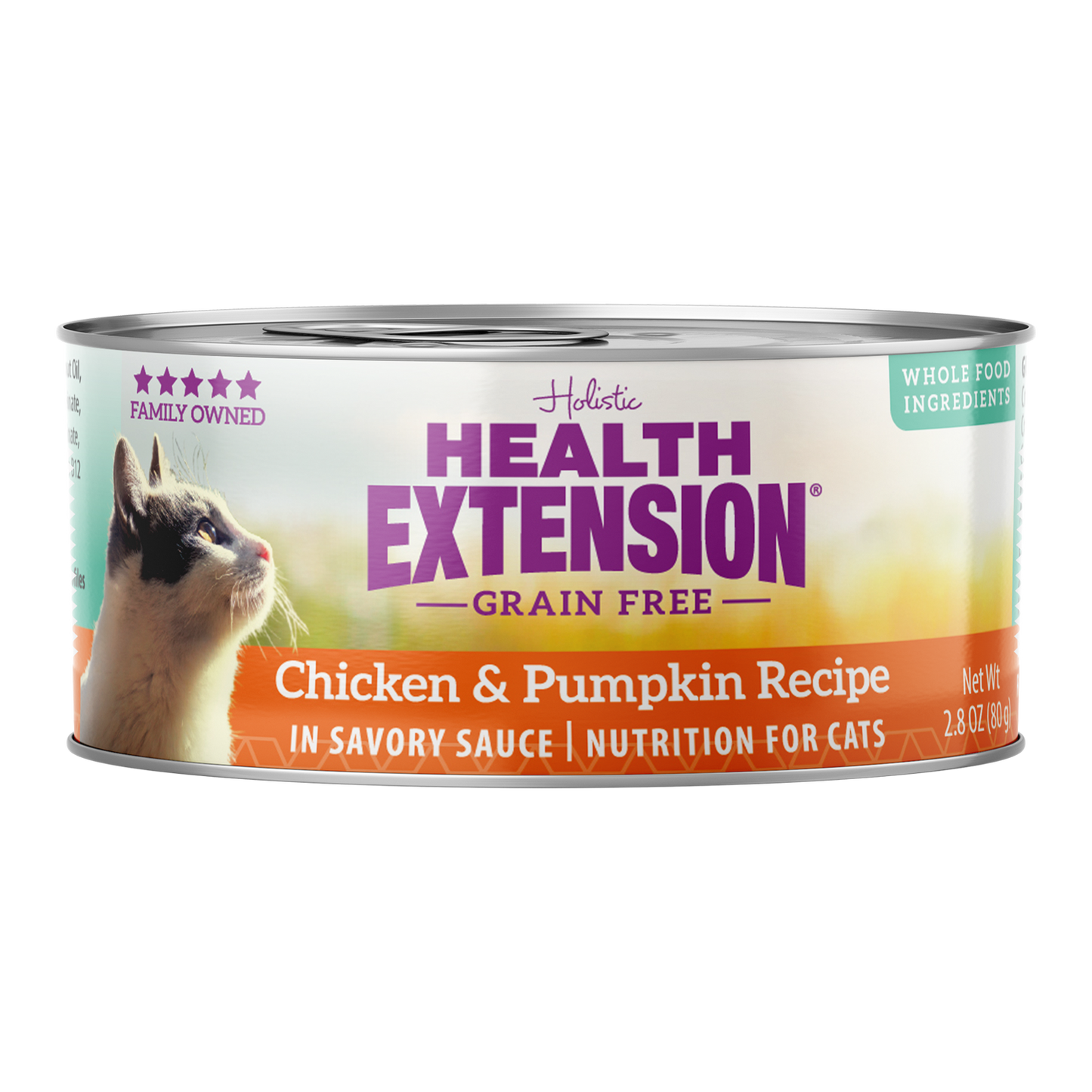 Health Extension Chicken & Pumpkin Wet Cat Food 2.8oz