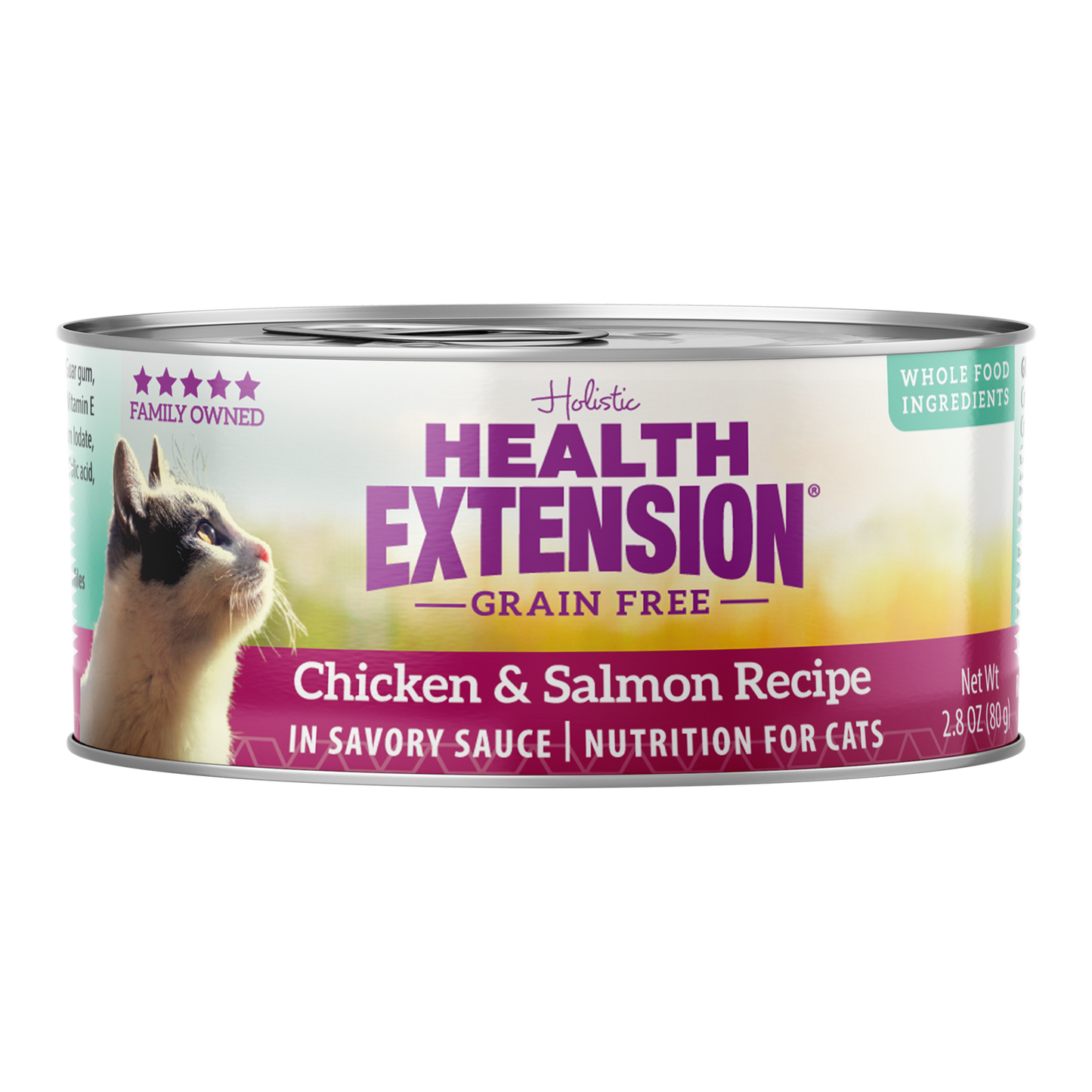 Health Extension Chicken & Salmon Wet Cat Food 2.8oz