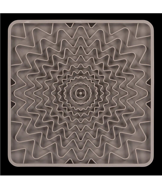 Messy Mutts Interactive Silicone Lick Mat Gray