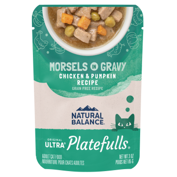 Natural Balance Platefulls Cat Food Chicken & Pumpkin Formula in Gravy 3 oz