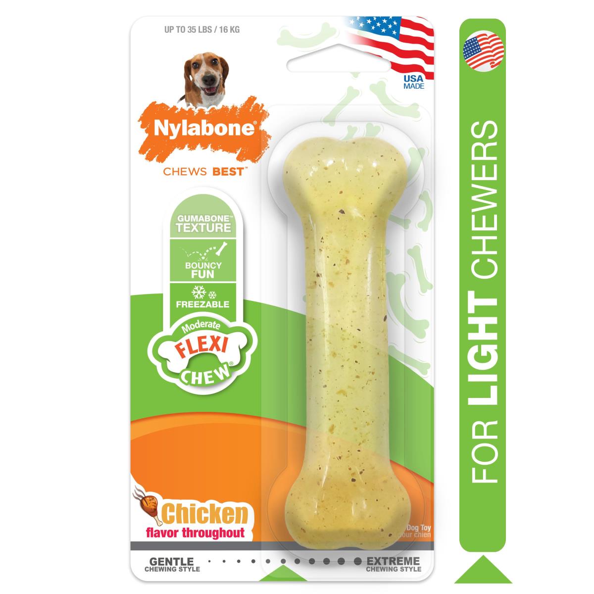 Nylabone Flexi Chew Chicken Chew Toy Medium