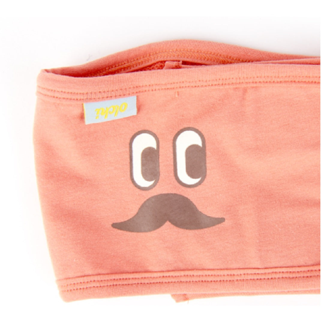 Olchi Manner Band Mustache Orange Small