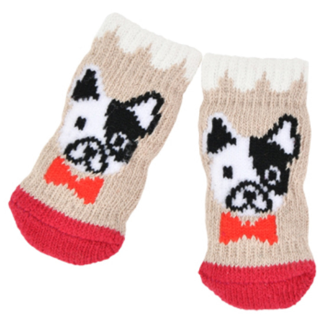 Olchi Sock Bulldog Beige Small