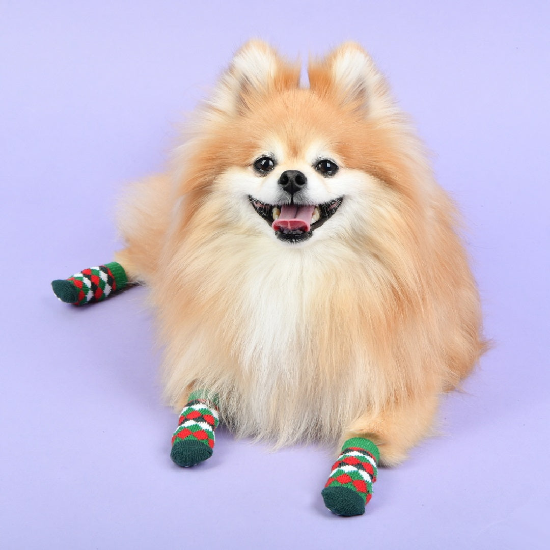 Olchi Green Harlequin Sock Medium