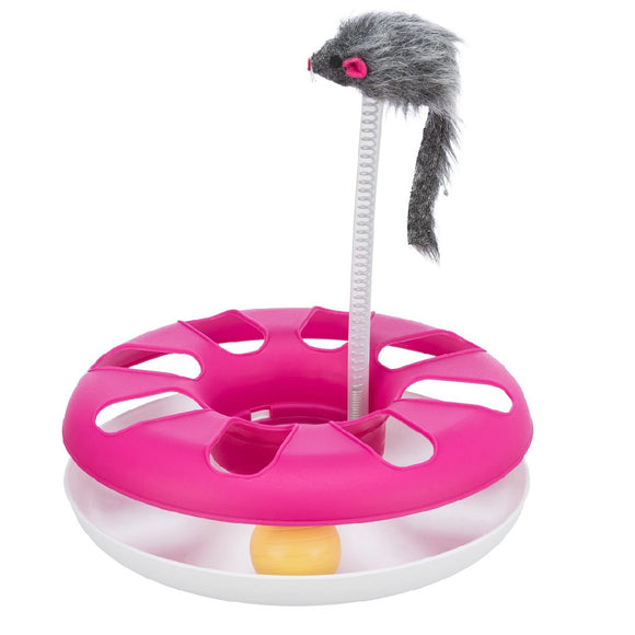 Trixie Crazy Circle Mouse Pink Cat Toy