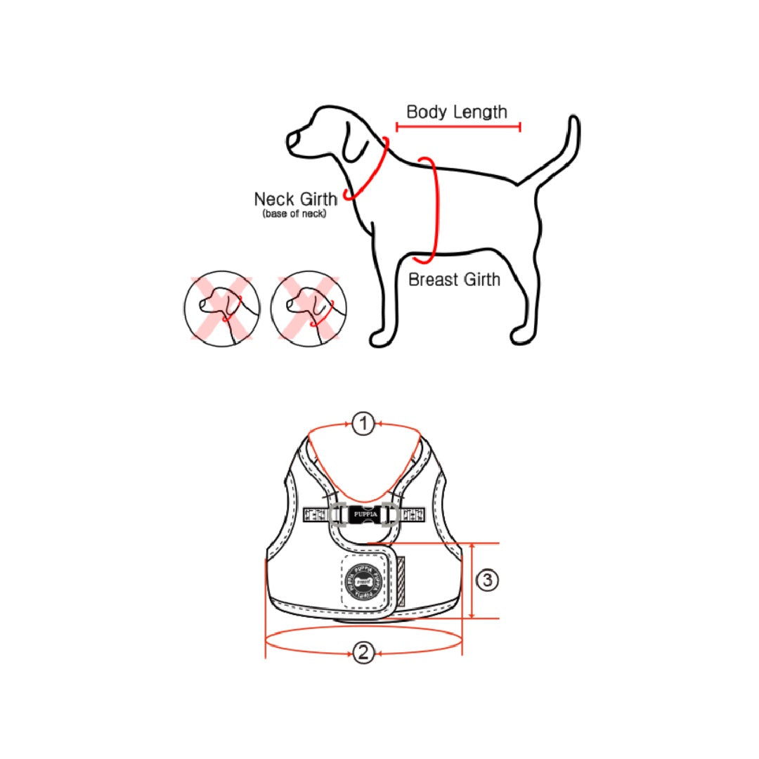 Puppia Harness Soft Vest Pro Pink Small
