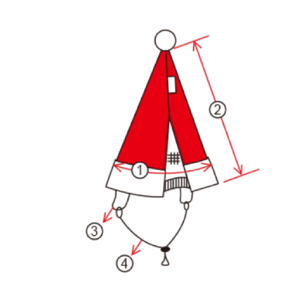 Puppia Santa's Hat Checkered Red Large