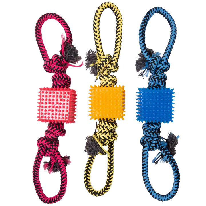 Snugarooz Rope Toy Baby Tug n Cube 16-inch