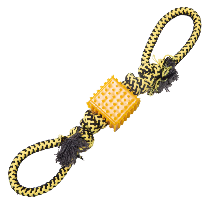 Snugarooz Rope Toy Baby Tug n Cube 16-inch