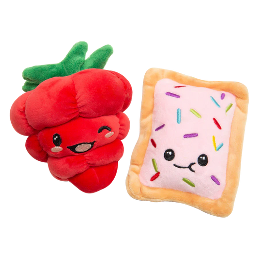 Snugarooz Buddies Plush Toys Poptart Raspberry 2-pc