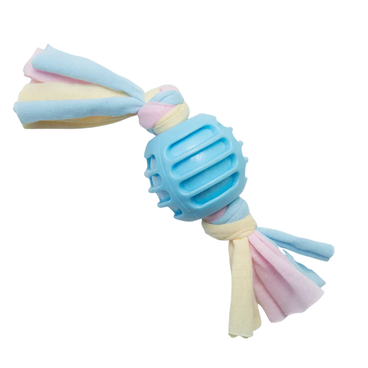 Snugarooz Eco-friendly Thermoplastic Rubber (TPR) Chew Toy Snuggle Ball Blue