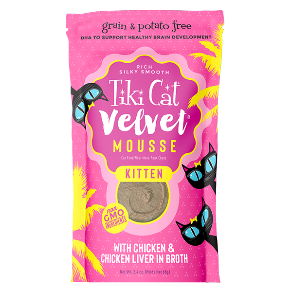 Tiki Cat Kitten Mousse Chicken and Chicken Liver 68g