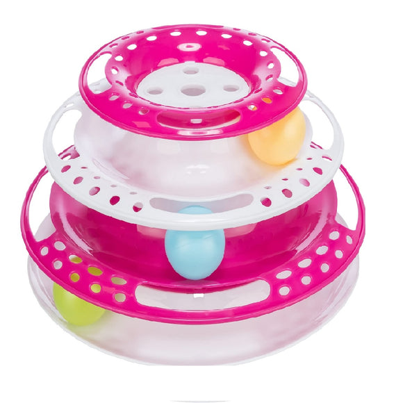 Trixie Catch Balls Pink Cat Toy