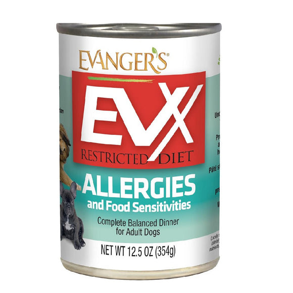 Evanger's Evx Restricted Diet Allergies Wet Dog Food 354g