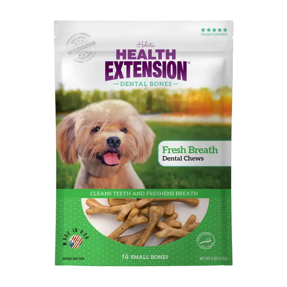 Health Extension Dental Chews Fresh Breath Small 14-pc 170g