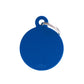 My Family Basic Aluminum Big Blue Circle Pet ID Tag