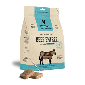 Vital Essentials Freeze-Dried Raw Beef Mini Patties for Dogs 396g