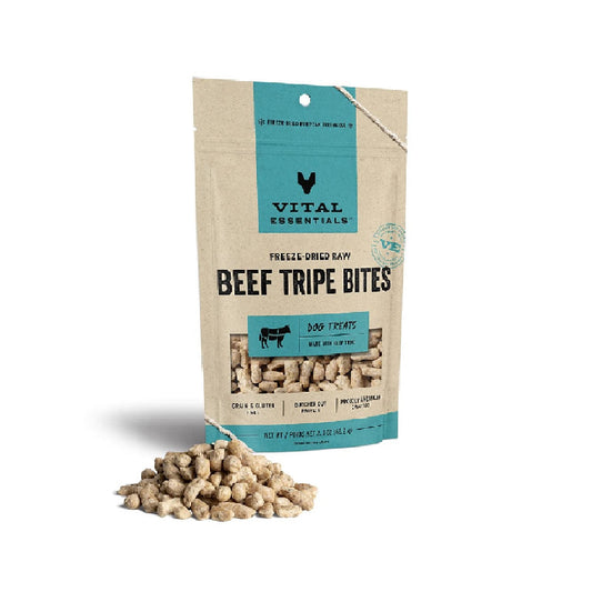 Vital Essentials Freeze-Dried Raw Dog Treat Beef Tripe 65.2g