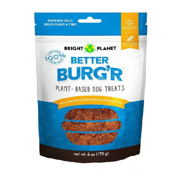 Bright Planet Better Burger Plant Based Dog Treats 170g