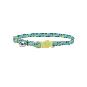 Coastal Pet Lime Teal Scales Collar 3/8 x 8-12"