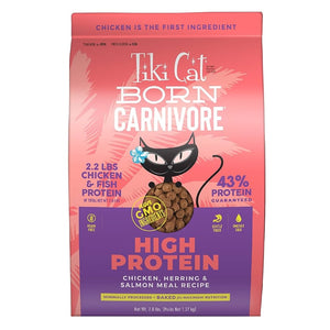 Tiki Cat Born Carnivore Dry Cat Food Chicken, Herring & Salmon 1.27kg