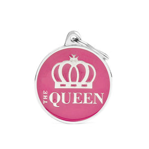 My Family Charms Big "The Queen" Pet ID Tag