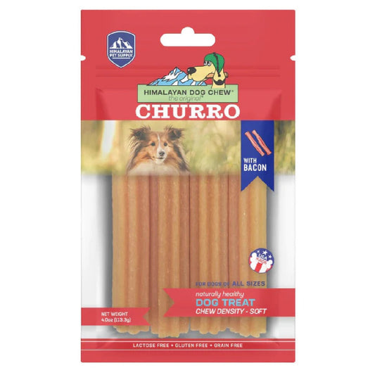 Himalayan Dog Chew Churro with Bacon 113.3g