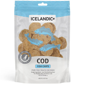 Icelandic+ Dog Treat Cod Fish Chips 71g