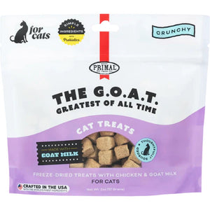 Primal Pet Food Freeze-Dried Chicken and Goat Milk Cat Treats 57g