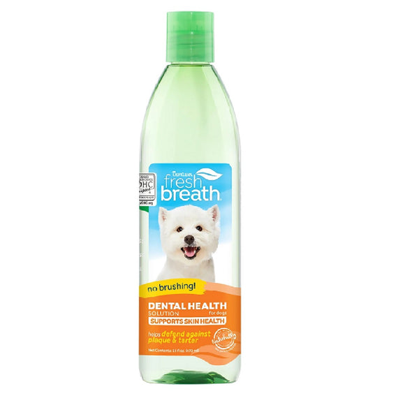 Tropiclean Fresh Breath Dental Solution Skin & Coat for Dogs 473ml