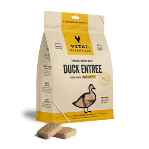 Vital Essentials Freeze-Dried Raw Duck Mini Patties for Dogs 396g