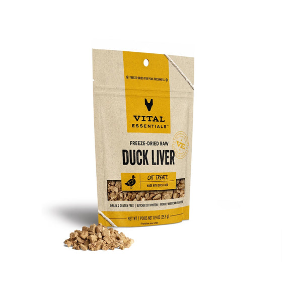Vital Essentials Freeze-Dried Raw Duck Liver 25.5g