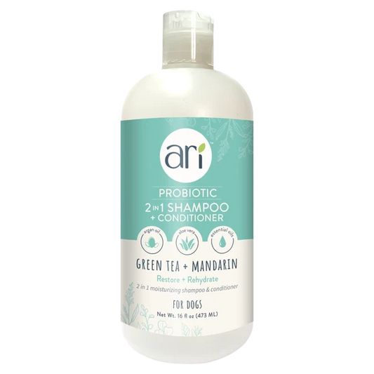 Ari Probiotic 2-in-1 Moisturizing Shampoo and Conditioner in Green Tea Mandarin 473ml