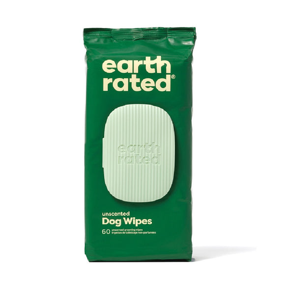 Earth Rated Unscented Dog Wipes 60 ct