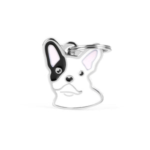 My Family Friends White French Bulldog Pet ID Tag