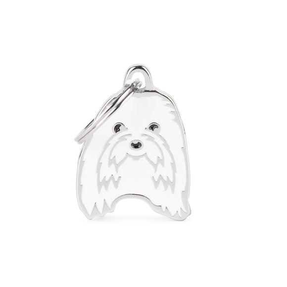 My Family Friends Maltese Pet ID Tag