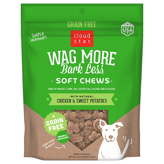 Cloud Star Wag More Bark Less Soft Chews Chicken & Sweet Potato 141g