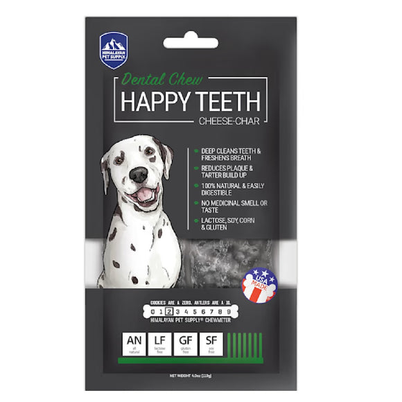 Himalayan Dog Chew Happy Teeth Cheese Charcoal 113g