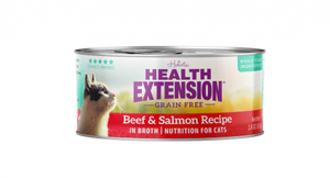 Health Extension Beef & Salmon Wet Cat Food 2.8oz