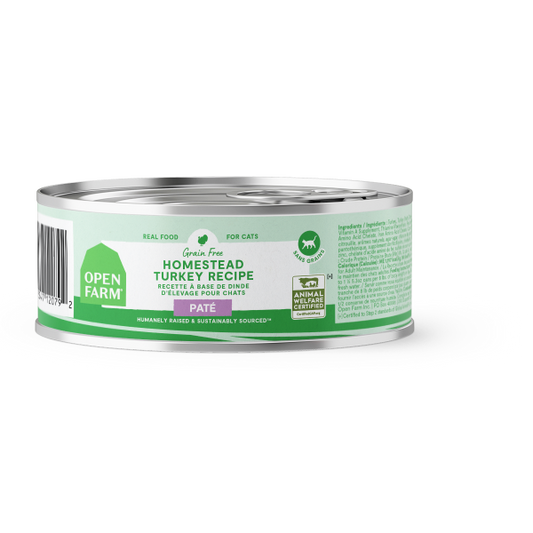 Open Farm Grain-free Homestead Turkey Pate Canned Cat Food 150g