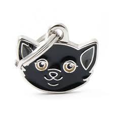 My Family Friends Black European Shorthair Pet ID Tag