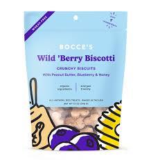 Bocce's Wild 'Berry Biscotti Crunchy Biscuits Dog Treats 340g