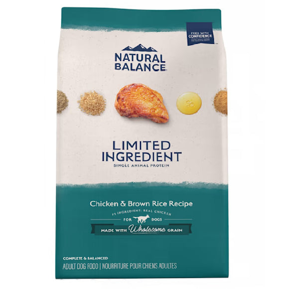Natural Balance Dry Dog Lid Chicken & Brown Rice 10.9kgs