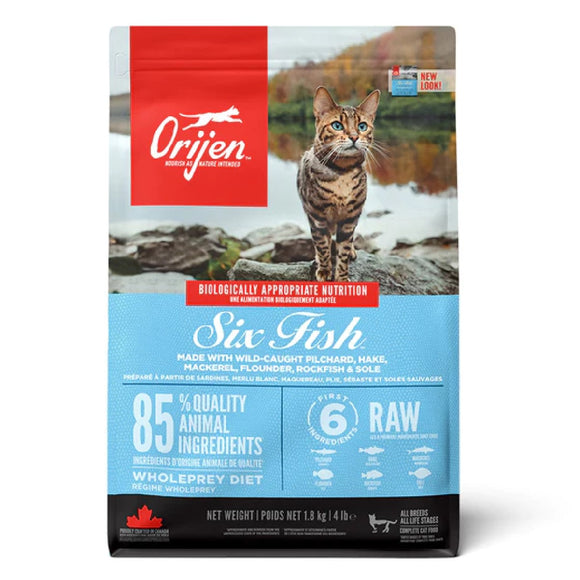 Orijen Biologically Appropriate Six Fish Dry Cat Food 1.8 kg