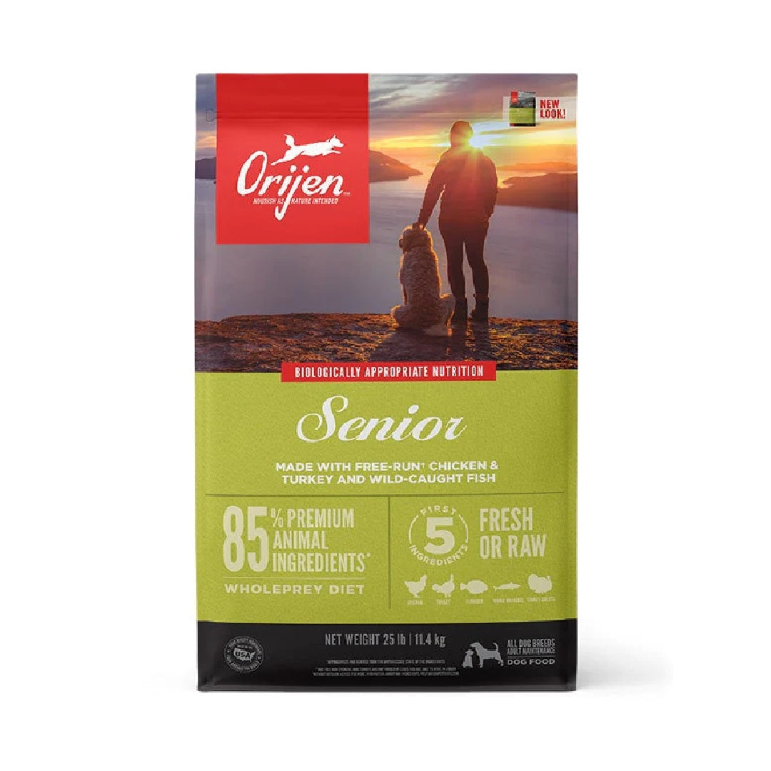 Orijen Biologically Appropriate Senior Dry Dog Food 11.4kg – Bow and ...