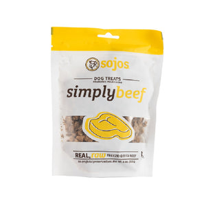 Sojos Simply Beef Dog Treats 113g