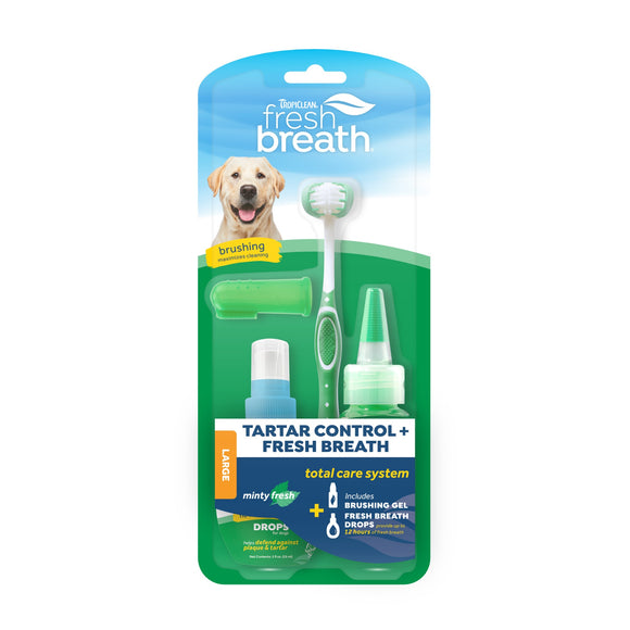 Tropiclean Fresh Breath Total Care Kit for Dogs Large
